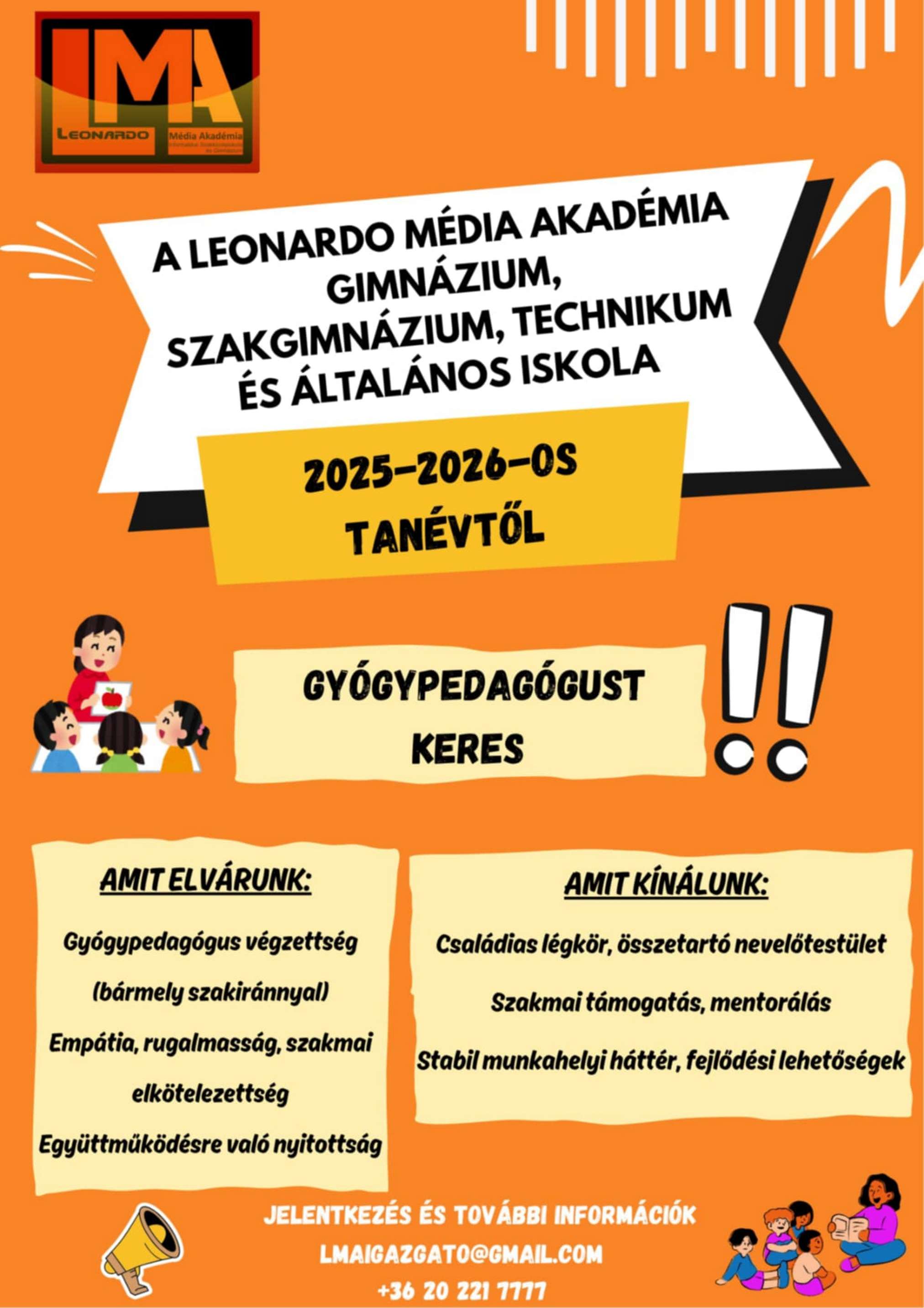 Álláslehetőség - Gyógypedagógust keresünk! - LMA Nyíregyháza